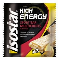 3 x 40 Gramm Isostar High Energy Multivruchtenrepen