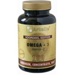100 Softgels Artelle Omega 3 Intelli Q