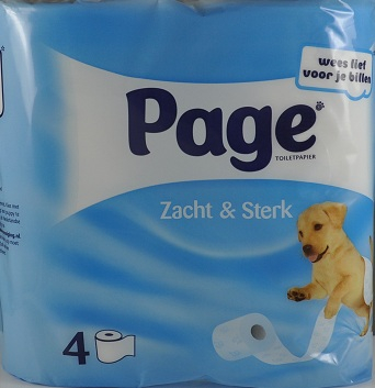 Page Toiletpapier Zacht & Sterk 4 Rollen