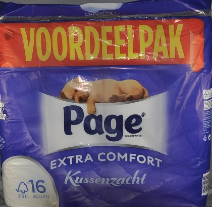 Page Toiletpapier Kussenzacht  16 pieces