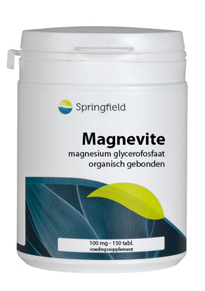 150 Tabletten Springfield Magnevite Magnesium Glycerofosfaat 100 mg