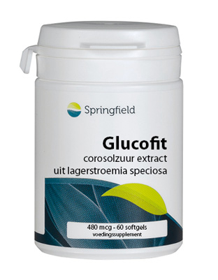 Springfield Glucofit Corosolzuur 60 Softgels