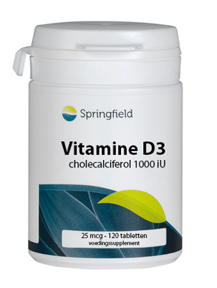 Springfield Vitamine D3 1000 IU 25 mcg