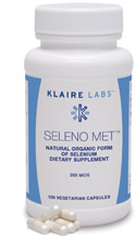 Klaire Labs-SFI Health Seleno Met 200 mcg 100 Kapseln