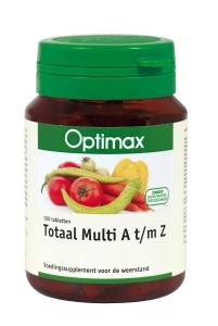 Optimax Totaal Multi A t'm Z 100 tabletten