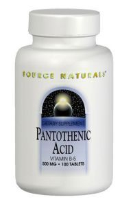 Source Naturals Pantothenic Acid 250 100 tabletten