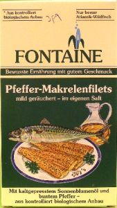 190 gram Fontaine Makreelfilets met Pepers