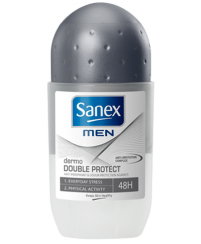 Sanex Deodorant Roller Dermo Double Protect for Men 55 Ml