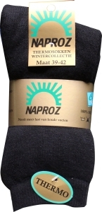Naproz Thermosokken Zwart 39-42
