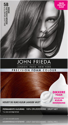 50 ml John Frieda Precision Foam Colour 5B Medium Chocolate Brown