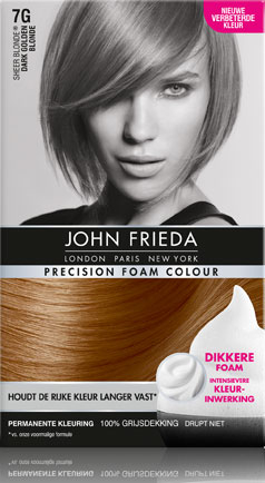 John Frieda Precision Foam Colour 7G Dark Golden Blonde 1 stuk