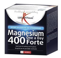 20 Sachets Lucovitaal Magnesium 400 Forte One a Day