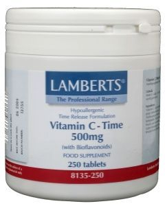 250 tabletten Lamberts Vitamin C-Time 500 mg