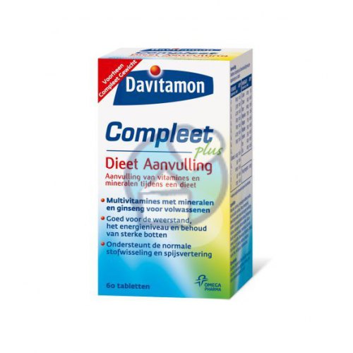 Davitamon Compleet plus Dieet Aanvulling 60 tabletten