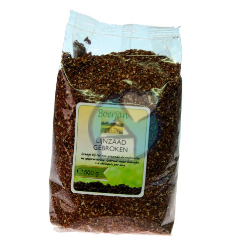 500 gram Boerjan Lijnzaad Gebroken