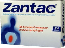 Zantac Zantac Ranitidine 75 mg 24 tablets