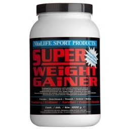 Vitalife Super Weight Gainer Aardbei 1000 gram