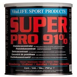 Vitalife Super Pro 91% Aardbei 750 Gramm