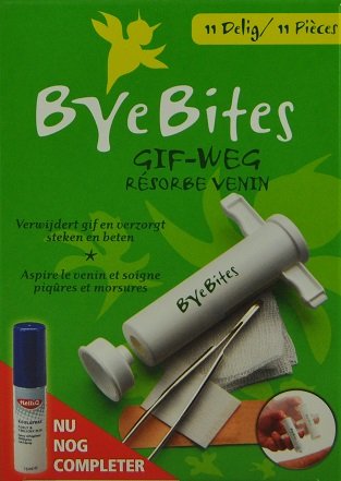 ByeBites Gif-weg Uitzuigpomp met Koelspray 1 package