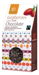 Landgarten Goji Bessen Pure Chocolade 90 Gramm