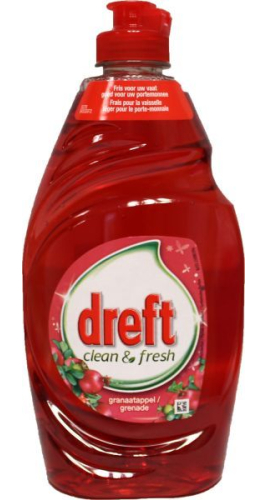 Dreft Afwasmiddel Clean & Fresh Granaatappel 450 Ml