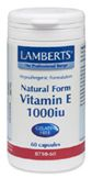 60 capsules Lamberts Vitamine E 1000IU