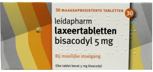 30 tabletten Leidapharm Laxeertabletten Bisacodyl 5 mg