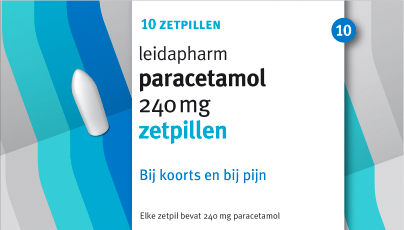 Leidapharm Paracetamol 240 mg Zetpillen