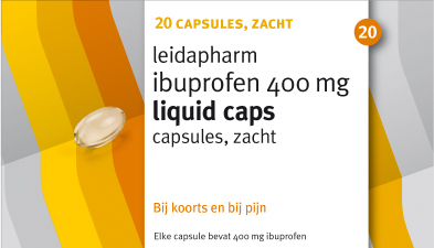 20 capsules Leidapharm Ibuprofen 400 mg Liquid Caps