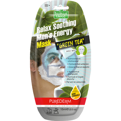 Relax Soothing Men's Energy Mask Green Tea Purederm 15 ml kopen