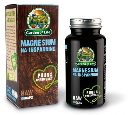 Magnesium na Inspanning Garden of Life 60 capsules kopen Gezondheid