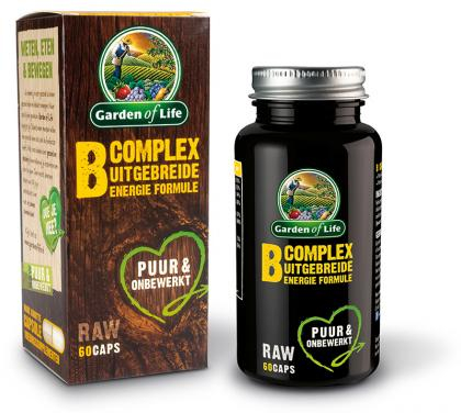Garden of Life B Complex Uitgebreide Energie Formule 60 capsules