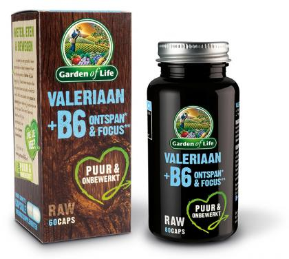 60 Kapseln Garden of Life Valeriaan +B6