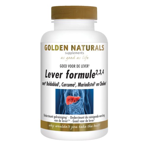 Lever Formule Golden Naturals 180 capsules kopen Gezondheid aan huis