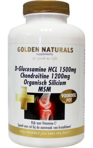 DGlucosamine HCL 1500 mg Golden Naturals 180 tabletten kopen