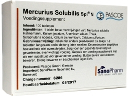 Pascoe Mercurius Solubilis Similiaplex 100 tablets