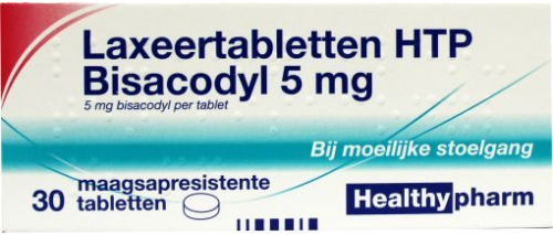 30 tabletten Healthypharm Laxeertabletten Bisacodyl 5 mg