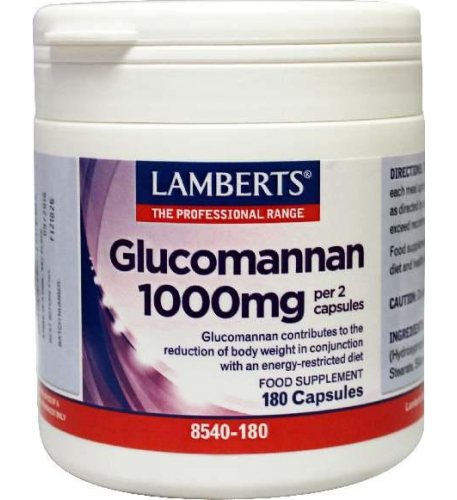 Lamberts Glucomannan 1000 mg 180 Kapseln