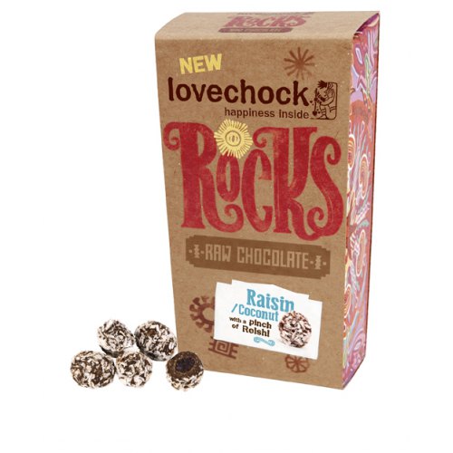 Lovechock Rocks Raisin Coconut 75 gram