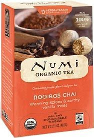 Numi Organic Tea Rooibos Chai Thee Biologisch 18 Tüte