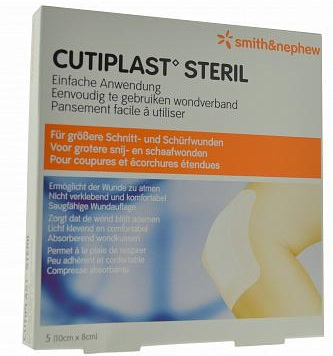Cutiplast Wondverband 10 x 8 cm 5 Stücke
