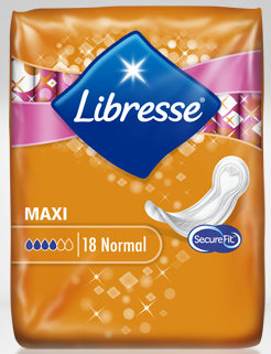 Libresse Maxi Normal zonder Vleugels 18 Stücke