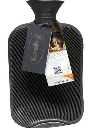 Fashy Warmwaterzak Dubbel Ribbel Grijs 2 Liter