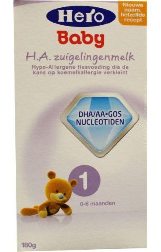 Hero Baby H.A. Zuigelingenmelk 1 0-6 maanden 180 Gramm