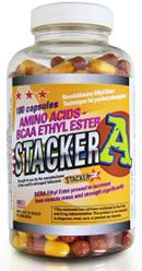 180 capsules Stacker A Amino Acids BCAA Ethyl Este