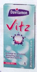 8 stuks Davitamon Vitz Rood Fruit