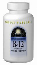 50 tabletten Source Naturals B-12 Sublingual