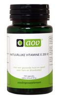 100 capsules AOV Natuurlijke vitamine E 200IE