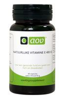 60 capsules AOV Natuurlijke vitamine E 400IE