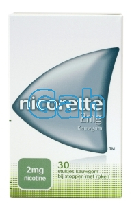 30 stuks Nicorette Kauwgom Classic 2mg